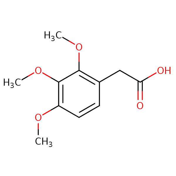 (2,3,4-Trimethoxyphenyl)acetic acid structural formula