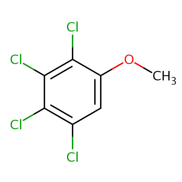 2,3,4,5-Tetrachloroanisole structural formula
