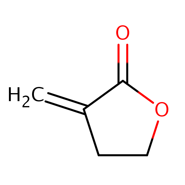 2(3H)-Furanone, dihydro-3-methylene-  ( structural formula