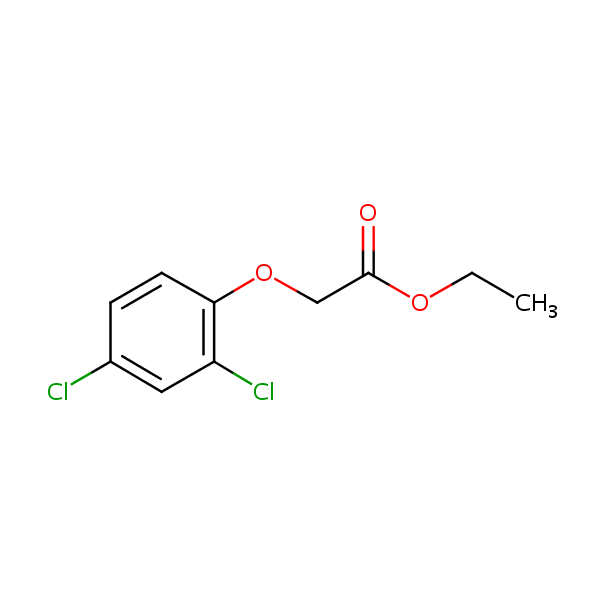 2,4-D-ethyl ester structural formula