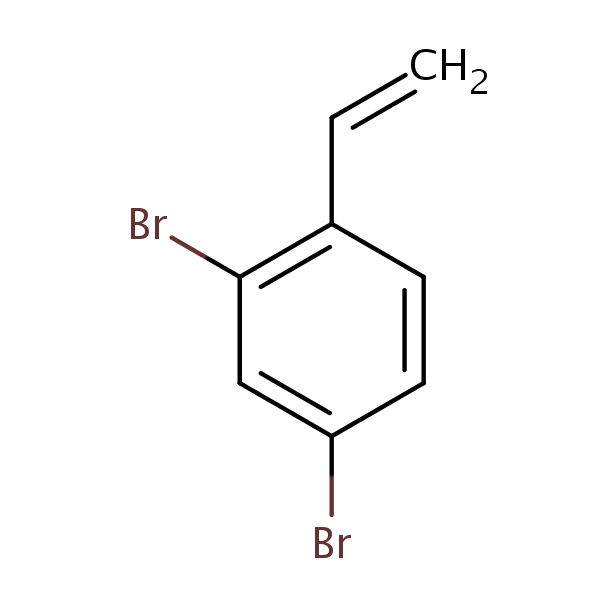 2,4-Dibromostyrene structural formula