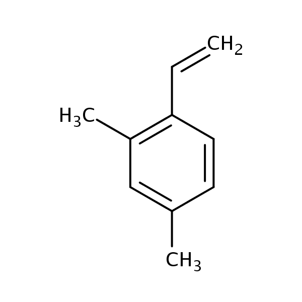 2,4-Dimethylstyrene structural formula