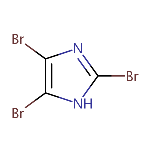 2,4,5-Tribromoimidazole structural formula
