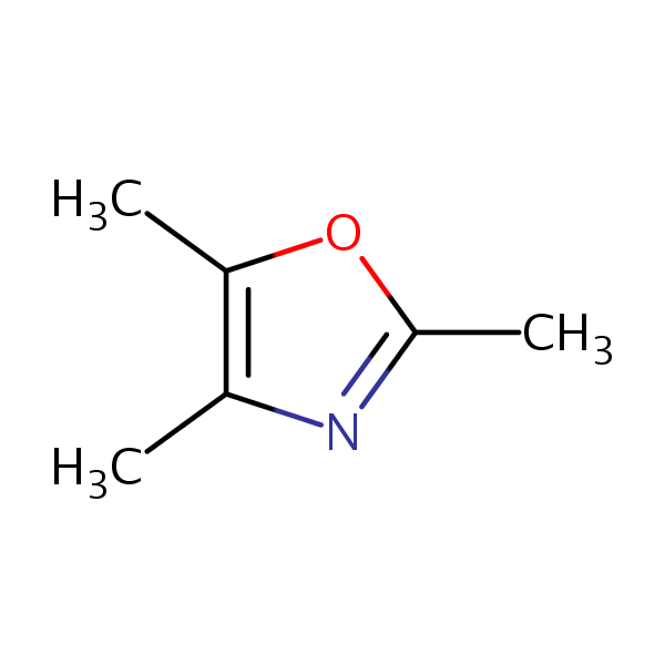 2,4,5-Trimethyloxazole structural formula