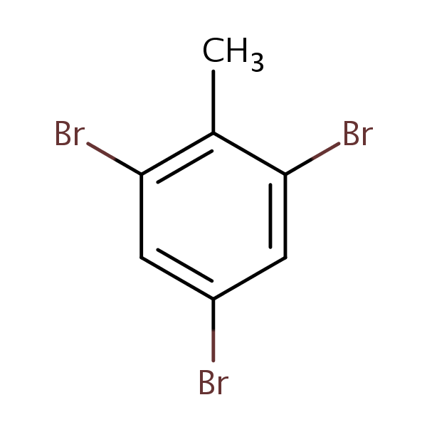 2,4,6-Tribromotoluene structural formula
