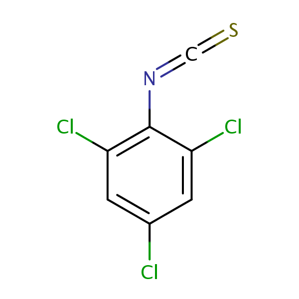 2,4,6-Trichlorophenyl isothiocyanate structural formula