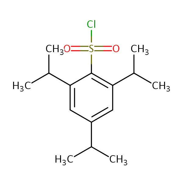 2,4,6-Triisopropylbenzenesulfonyl chloride structural formula