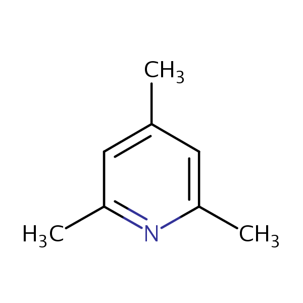 2,4,6-Trimethylpyridine structural formula