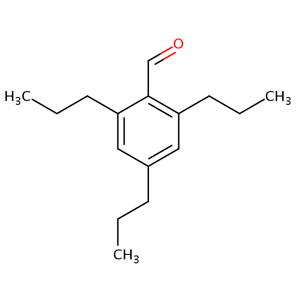 2,4,6-Tripropylbenzaldehyde structural formula