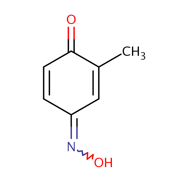 2,5-Cyclohexadiene-1,4-dione, 2-methyl-, 4-oxime structural formula
