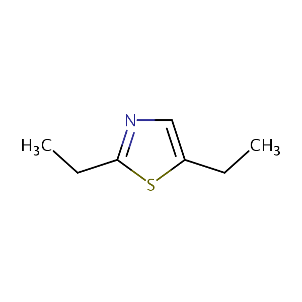 2,5-Diethylthiazole structural formula