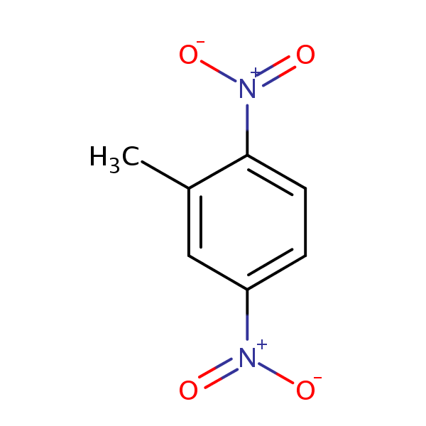 2,5-Dinitrotoluene structural formula