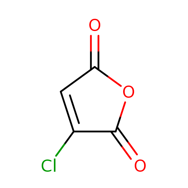 2,5-Furandione, 3-chloro- structural formula