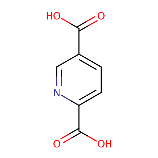 2,5-Pyridinedicarboxylic acid structural formula