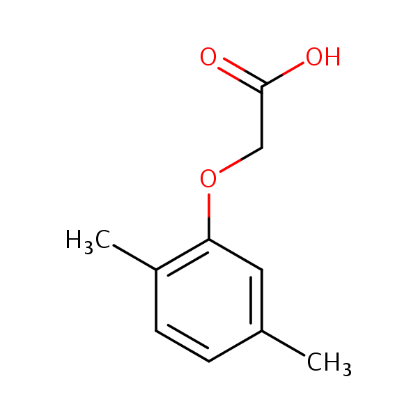 2,5-Xylyloxyacetic acid structural formula