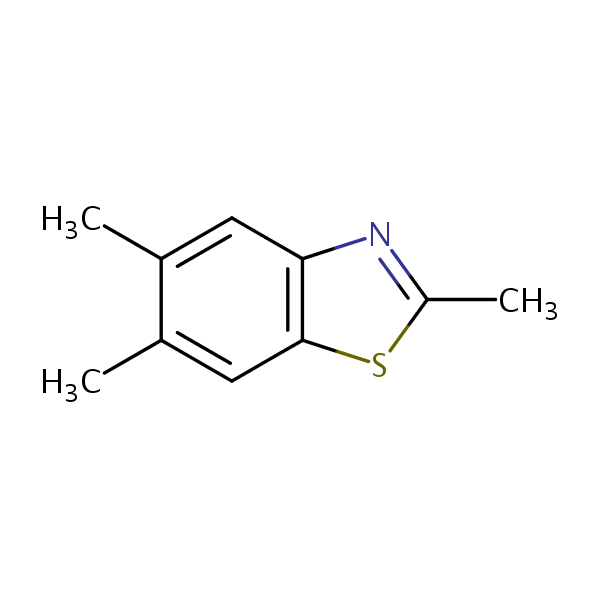 2,5,6-Trimethylbenzothiazole structural formula