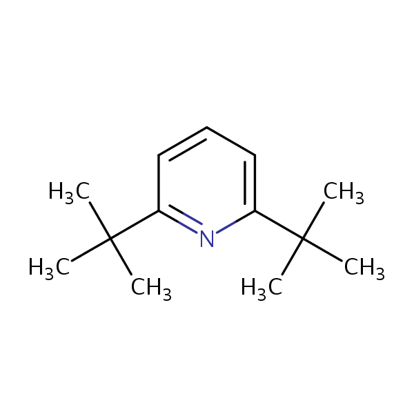 2,6-Di-tert-butylpyridine structural formula