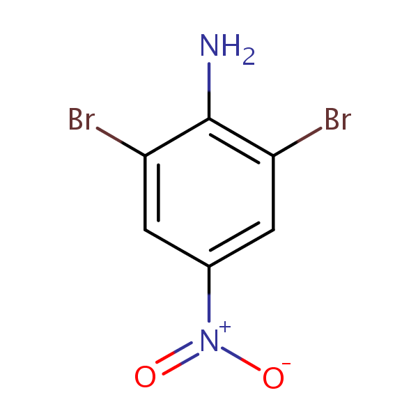 2,6-Dibromo-4-nitroaniline structural formula