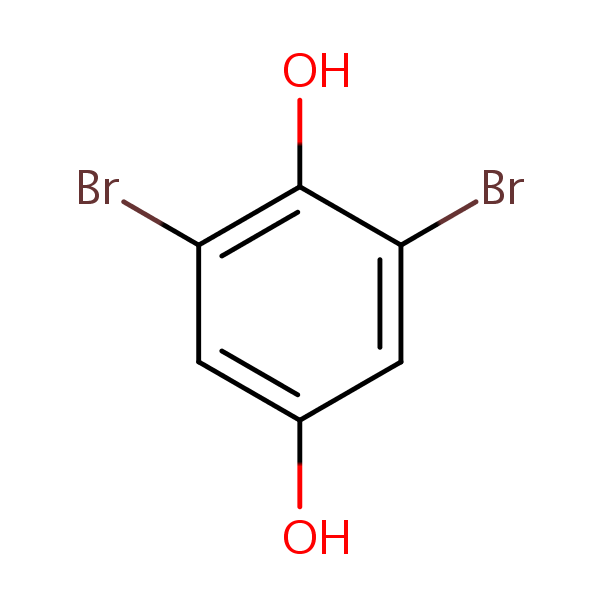 2,6-Dibromohydroquinone structural formula