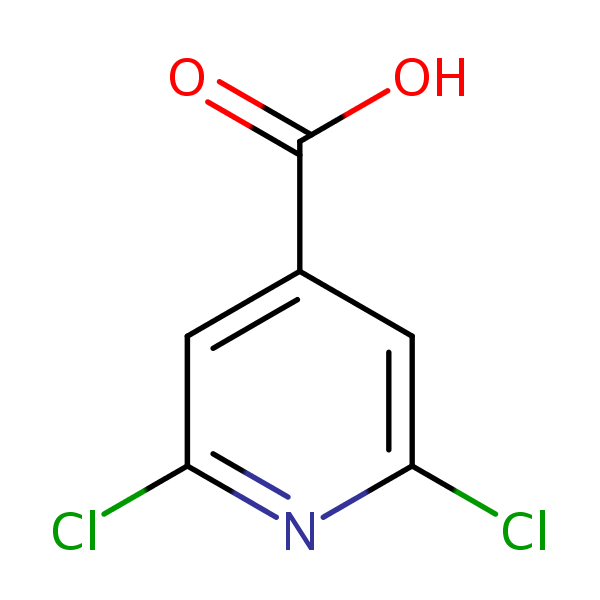 2,6-Dichloroisonicotinic acid structural formula