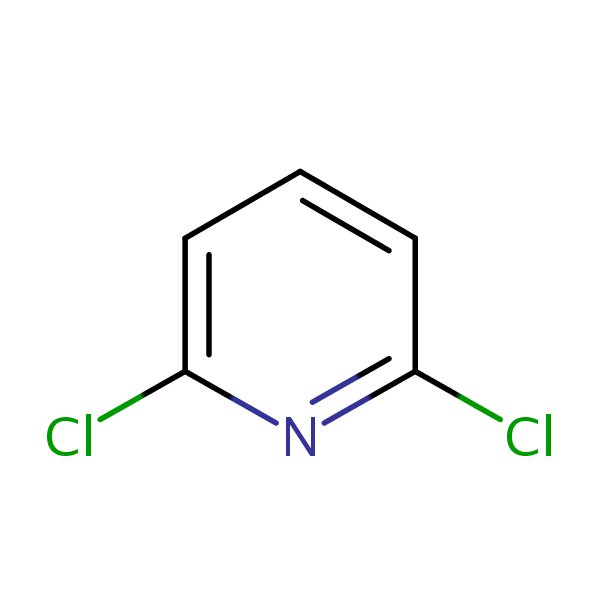 2,6-Dichloropyridine structural formula