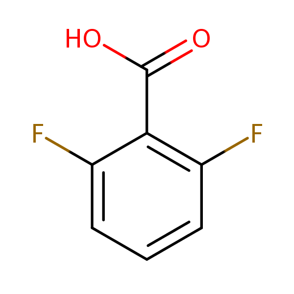 2,6-Difluorobenzoic acid structural formula