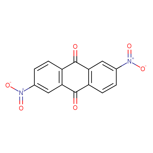 2,6-Dinitroanthraquinone structural formula