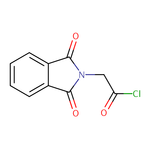 2H-Isoindole-2-acetyl chloride, 1,3-dihydro-1,3-dioxo- structural formula