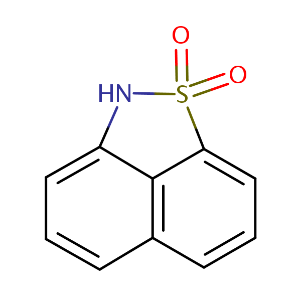 2H-Naphth(1,8-cd)isothiazole 1,1-dioxide structural formula