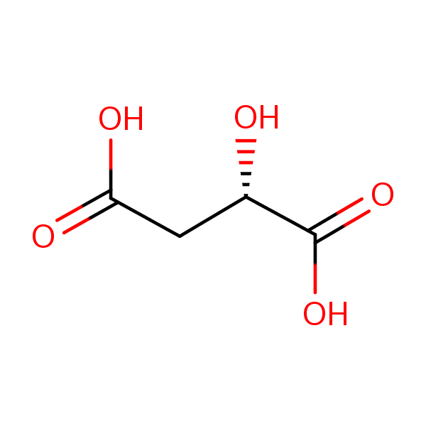 (2S)-2-Hydroxybutanedioic acid structural formula