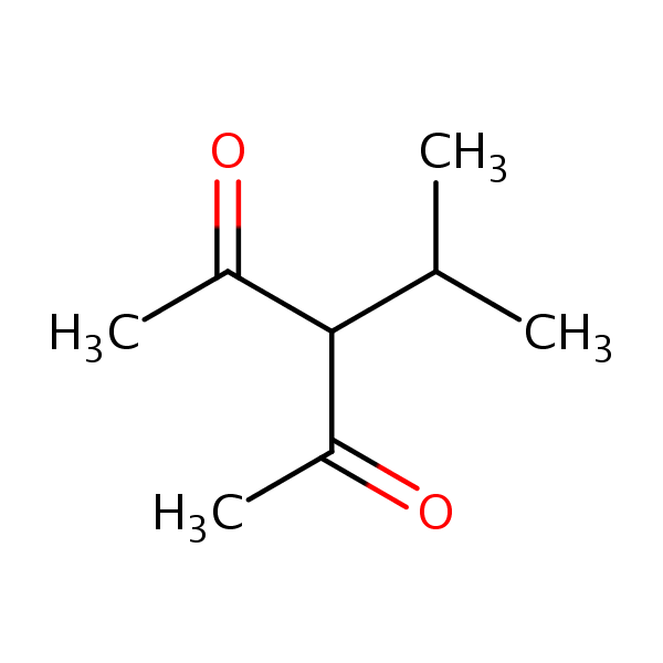 3-(1-Methylethyl)pentane-2,4-dione structural formula
