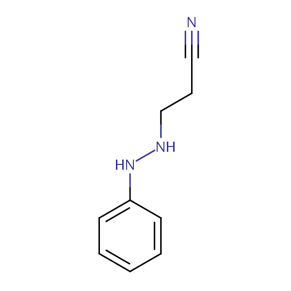 3-(2-Phenylhydrazino)propiononitrile structural formula
