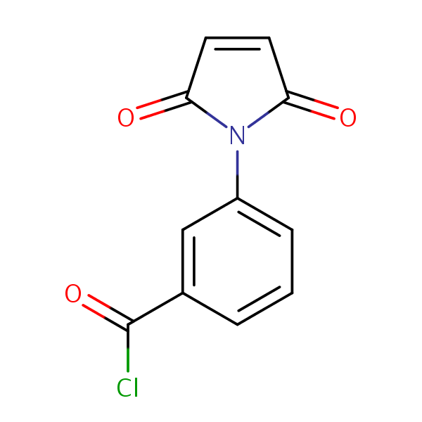 3-(2,5-Dihydro-2,5-dioxo-1H-pyrrol-1-yl)benzoyl chloride structural formula
