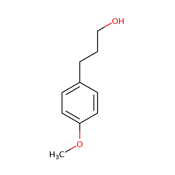 3-(4-Methoxyphenyl)propan-1-ol structural formula