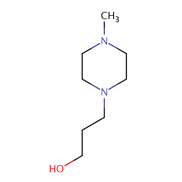 3-(4-Methyl-1-piperazine)propan-1-ol structural formula