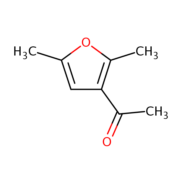 3-Acetyl-2,5-dimethylfuran structural formula