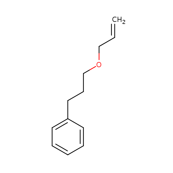 (3-(Allyloxy)propyl)benzene structural formula