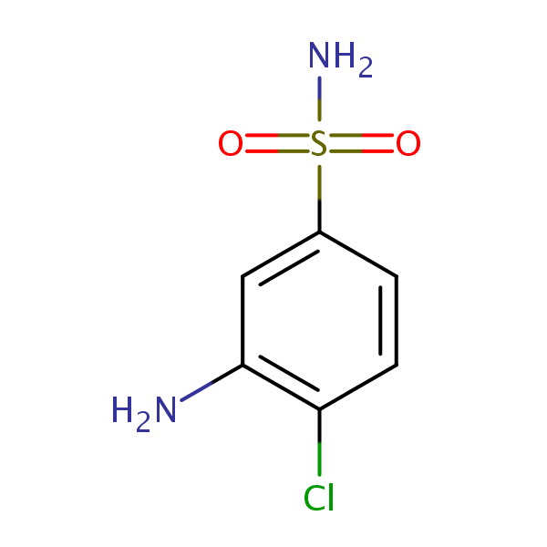 3-Amino-4-chlorobenzenesulphonamide structural formula