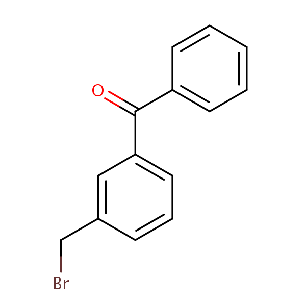 3-(Bromomethyl)benzophenone structural formula