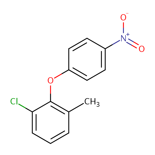 3-Chloro-2-(4-nitrophenoxy)toluene structural formula