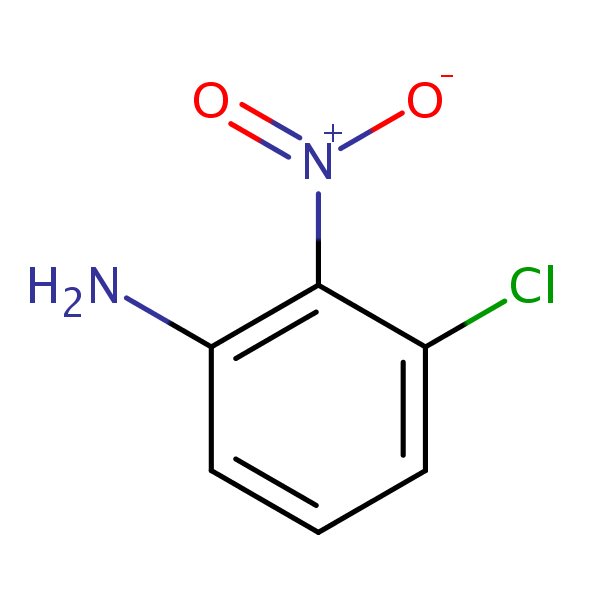 3-Chloro-2-nitroaniline structural formula