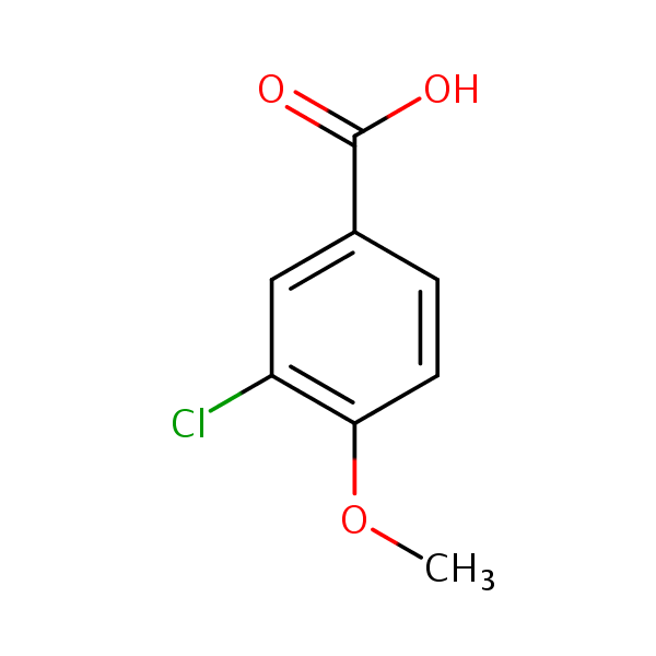 3-Chloro-p-anisic acid structural formula