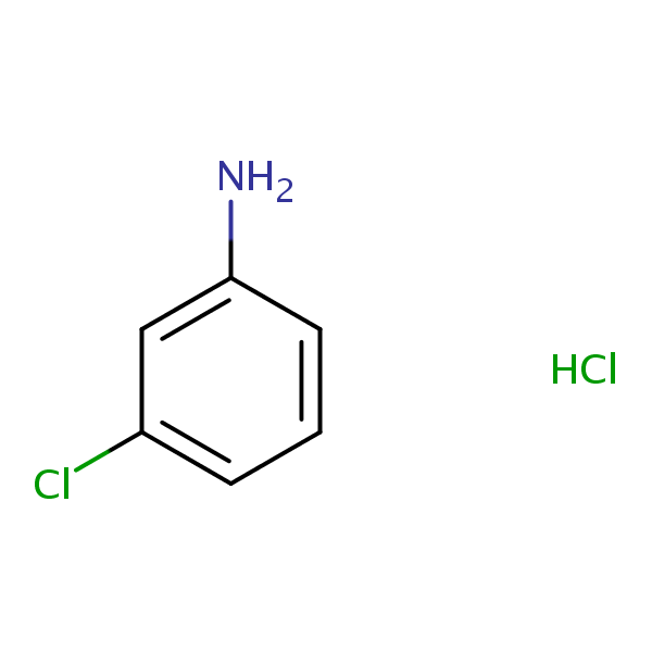 3-Chloroaniline hydrochloride structural formula