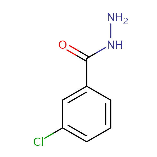 3-Chlorobenzohydrazide structural formula