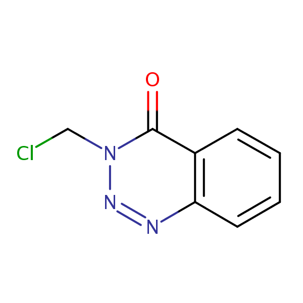 3-(Chloromethyl)-1,2,3-benzotriazin-4(3H)-one structural formula
