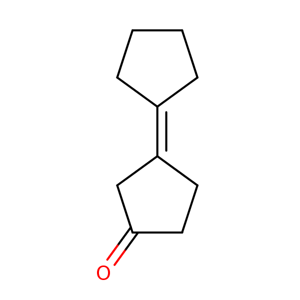 3-(Cyclopentylidene)cyclopentan-1-one structural formula