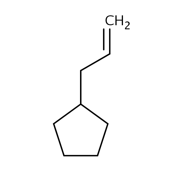 3-Cyclopentylpropene structural formula