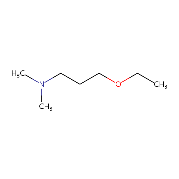 3-Ethoxy-N,N-dimethylpropylamine structural formula