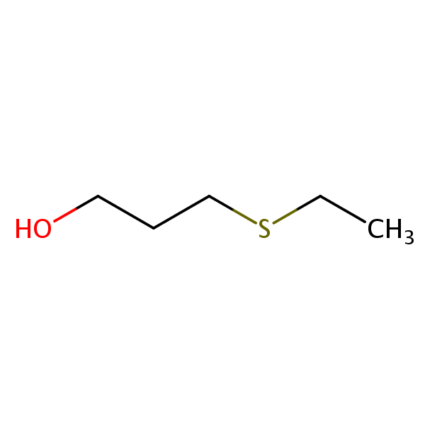 3-(Ethylthio)propanol structural formula