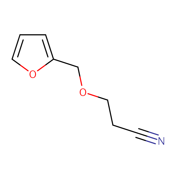 3-(Furfuryloxy)propiononitrile structural formula